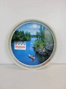 lot 85 image: Vintage Hamms Tin Serving Tray