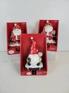 lot 89 image: Lot of (3) Christmas Stocking Holders