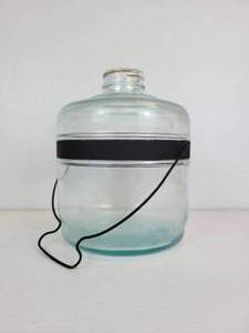 lot 122 image: Vintage Glass Kerosene Jug