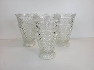 lot 127 image: Lot of (3) Large Glass Vases - NO SHIPPING