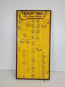 lot 41 image: Vintage Crescent Tools Pegboard