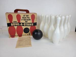 lot 136 image: New Old Stock Hasbro Bowl-A-Strike Bowling Game - Complete