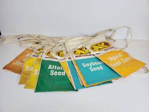 lot 138 image: Vintage Northrop-King Seed Flags