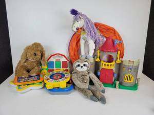 lot 157 image: Lot of Toys - Fisher-Price, Vtech, Stuffed Animals, and More NO SHIPPING