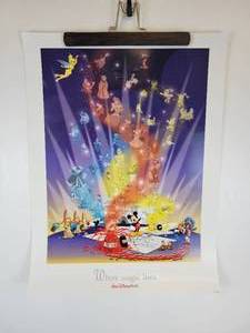 lot 227 image: Walt Disney World Where Magic Lives Embossed Poster