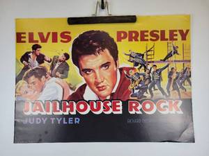 lot 229 image: Movie Poster - Jailhouse Rock featuring Elvis Presley and Judy Tyler