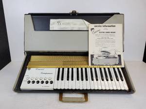 lot 240 image: Vintage Portable Concert Electric Chord Organ - NO SHIPPING