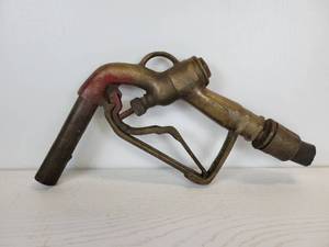 lot 260 image: McDonald Solid Brass Gas Pump Nozzle