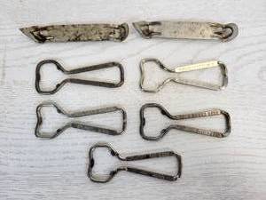 lot 33 image: Lot of (7) Vintage Beer Bottle Openers from Minnesota Breweries - Hamms, Hauenstein, Schells, Gluek, Kato