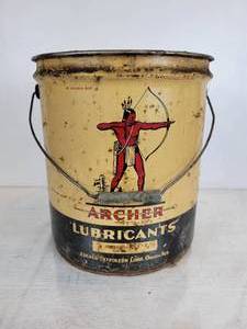 lot 30 image: 40# Archer Petroleum Grease Can - NO SHIPPING