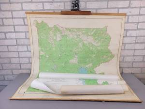 lot 17 image: Lot of Vintage Maps - Yellowstone National Park, Gallatin National Forrest, Bozeman ranger District, Targhee National Forrest