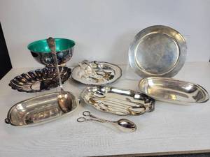 lot 20 image: Lot of Sterling Silver and Silver Plated Serveware