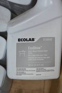 Box full of Ecolab 6118440 EcoShine� Stainless Steel Polish