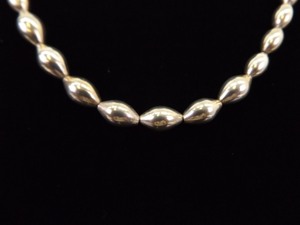 .925 Sterling Silver Heavier Seed Bead Necklace