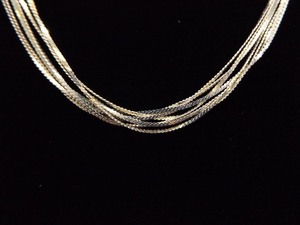 .925 Sterling Silver As New 7 Strand Necklace