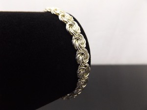 .925 Sterling Silver As New Wider Pinwheel Link Bracelet