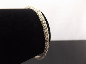 .925 Sterling Silver As New Textured Rope Bracelet