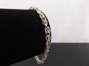 .925 Sterling Silver As New Textured Link Bracelet