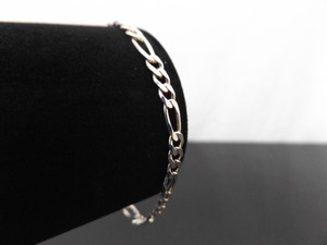 .925 Sterling Silver As New Figaro Link Bracelet