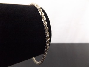 .925 Sterling Silver Rope Bracelet