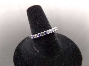 .925 Sterling Silver Amethyst Crystal Ring Size 8