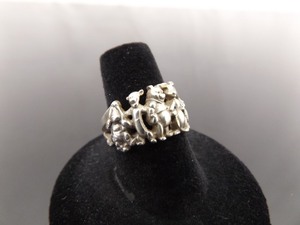 .925 Sterling Silver Winnie The Pooh Ring Size 7