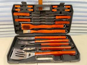 lot 83 image: Outdoor Grill Utensil Set w Hard Case