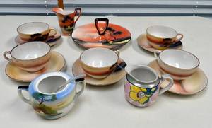 lot 93 image: Noritake Asian Floral Tea Set