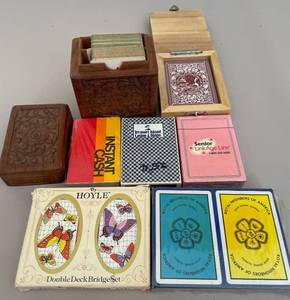 lot 118 image: Lot of Various Vintage Playing Cards, Decks.  Most unused. 