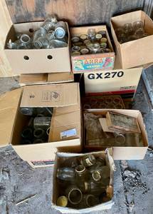 lot 32 image: HUGE Lot of Canning Jars -Various Sizes and Styles