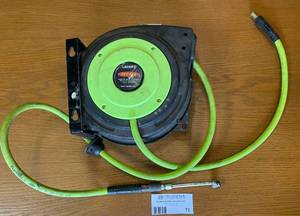 lot 72 image: Flexzilla 38 Retractable Air Hose 30 Ft w Reel