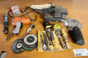 lot 149 image: Various Tools, Drill Bits, Electric Sander and More