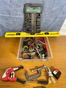 lot 150 image: Lot of Hand Tools, Sockets, Clamps and More