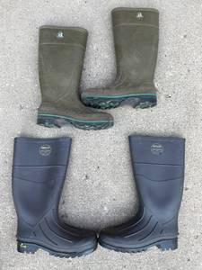lot 179 image: 2 Pair of Mens Rubber Boots, Electrical Hazard. Size 8