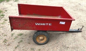lot 79 image: 33 Pull Behind Lawn & Garden Wagon. 