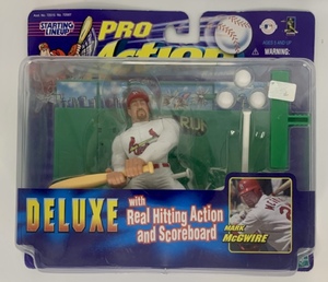 lot 22 image: Starting Lineup Pro Action Vintage Mark McGwire Action Figure-Real Hitting Action