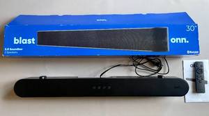 lot 39 image: Onn Blast 30 Bluetooth Soundbar with Remote