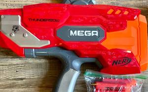 lot 44 image: Lot of 2 Nerf Bow and Arrow Dart Guns with Foam Darts