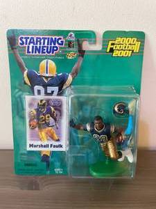 lot 51 image: Starting Lineup NFL Football 1999-2001 Action Figures Marshall Faulk &amp Warrick Dunn