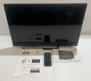 lot 2 image: 24 Vizio TV With Remote And Manual (Works)