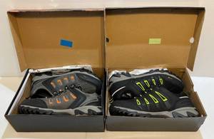 lot 14 image: Norti V8 Quest 1 Shoes  Size 15 & Norti V8 Quest 2  Sixze 15 Both Used Once In Original Boxes