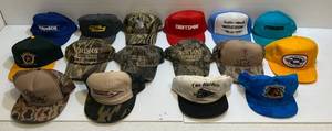 lot 42 image: Vintage Snapback Hats With Misc. Designs