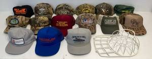 lot 48 image: Vintage Snapback Hats With Misc. Designs And Hat Holder