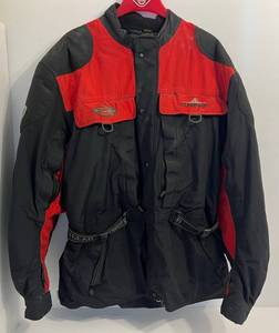 lot 53 image: Pre-Loved Firstgear Kilimanjaro Hypertex Motorcycle Jacket RedBlack