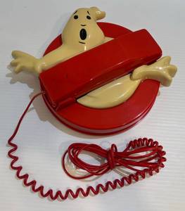 lot 76 image: 1987 Ghostbusters Telephone Tabletop Or Hanging