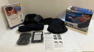 lot 110 image: Group Including Neck Massager, Heating Pad And Back Support