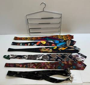 lot 117 image: Group Of Misc. Decorative Ties Including Harley Davidson, Taz And More
