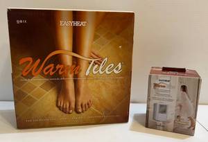 lot 126 image: Easyheat Warm Tiles Model DFT 1020 W Easyheat Warm Tiles FG 120V240V 15A Floor Warming Thermostat Both NIB