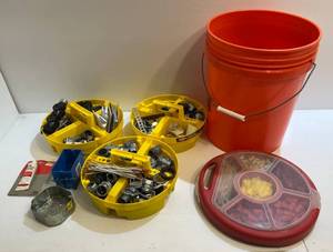 lot 130 image: Bucket Of Electrical Supplies