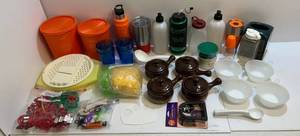 lot 133 image: Group Of Misc. Kitchen Items Including Tupperware